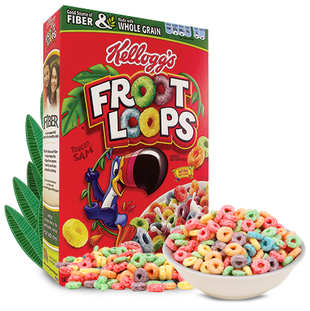 Kellogg’s Froot Loops Whole-Grain Cereal Sample