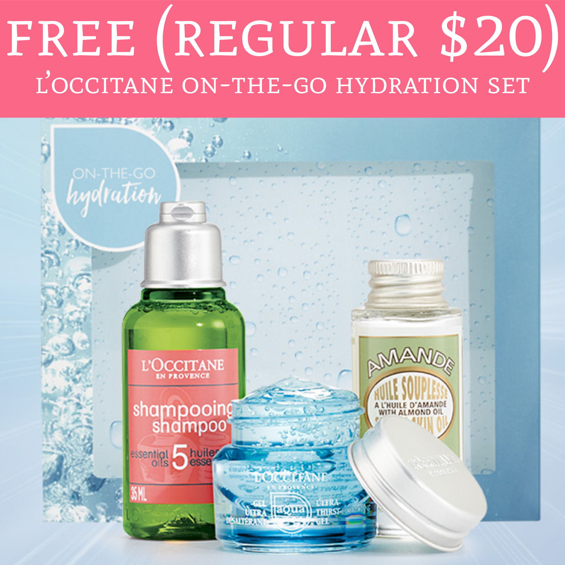 Free L'Occitane Hydration Gift Set (In-Store Only)
