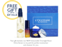 Free L'Occitane Skincare Gift Set (In-Store)
