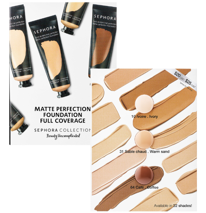 Sephora are now giving out free samples of their Matte Perfection Full-Cove...